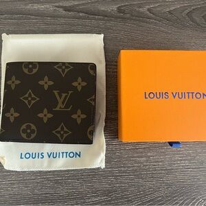 Louis Vuitton Brown and Tan Monogram Wallet